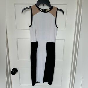Torn by Ronny Kobo color blocked stretch dress XS